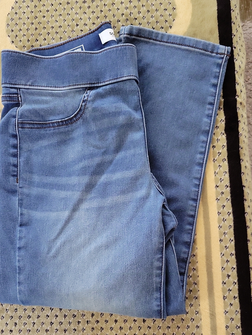 Sonoma Women's Light Blue Stretch Jeggings with Pull-On Waist
